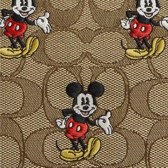 Disney X Coach Nolita 19 In Signature Jacquard With Mickey Mouse Print - Picture 3 of 8